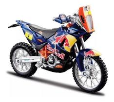 Miniatura Moto Ktm Rally Dakar Red Bull Burago 1/18