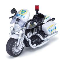 Miniatura Moto Policial Escala 1:12 XZ-1385