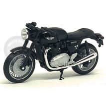 Miniatura Moto Triumph Thruxton Preta Welly 1/18 Miniatura Moto Triumph Thruxton Preta Welly 1/18