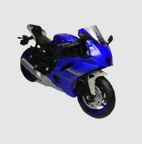 Miniatura Moto Yamaha Yzf-r6 - Azul - 1:18 - Welly