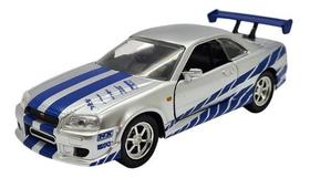 Miniatura Nissan Gtr R-34 2002 Velozes E Furiosos 1:32 Jada