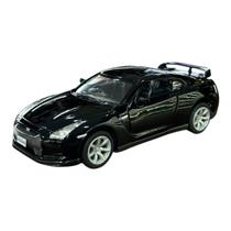 Miniatura Nissan GTR R35 Preto Kinsmart 1:36 Miniatura Nissan GTR R35 Preto Kinsmart 1:36