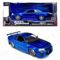 Miniatura Nissan Skyline GT-R Brian Velozes E Furiosos 1:24 - AT VARIEDADES