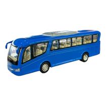 Miniatura Ônibus Azul Kinsfun 1:64