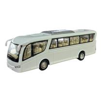 Miniatura Ônibus Branco Kinsfun 1:64 Miniatura Ônibus Branco Kinsfun 1:64