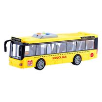 Miniatura Ônibus C/ Som E Luz E Fricção - Várias Cores - Dm Toys