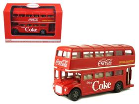 Miniatura ônibus coca cola de londres 2 andares 1960 1/64