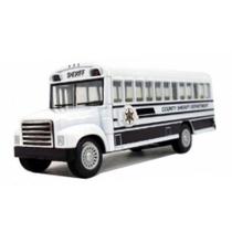 Miniatura Ônibus County Sheriff Departament Kinsfun 1/34 Metal e Fricção Branco Miniatura Ônibus County Sheriff Departament Kinsfun 1/34 Metal e Fricção Branco