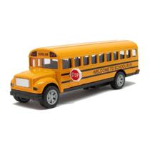 Miniatura Ônibus Escolar Americano Amarelo A Fricção