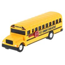 Miniatura ônibus escolar americano amarelo escala 1/64 ertl