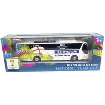 Miniatura Ônibus Hyundai Copa Mundo Brasil 2014 Seleções Team Bus