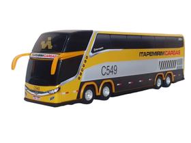 Miniatura Ônibus Itapemirim Cargas 2 andares - Marcopolo G7 DD - G8 - mini - Miniatura - Min