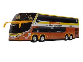 Miniatura Ônibus Itapemirim Rodonave G7 Dd 30 Centímetros