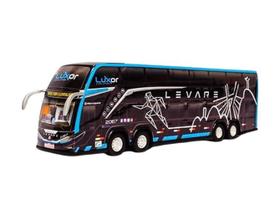 Miniatura Ônibus Levare G8 Dd 4 Eixos Azul 4 Eixos 30 Cm. - 1800 G7 G8 Dd Rodoviário