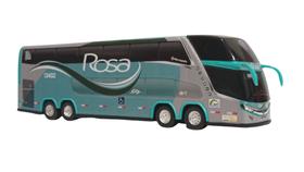 Miniatura Ônibus Rosa 2 andares 1800 DD G7