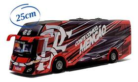 Miniatura Ônibus Time Clube De Regatas Do Flamengo - 25Cm - Ônibus Do Brasil