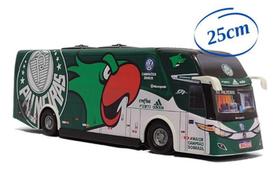 Miniatura Ônibus Time Palmeiras Futebol Clube - 25Cm - Ônibus Do Brasil