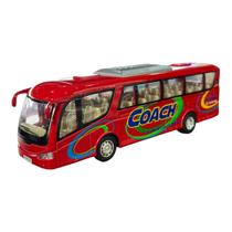 Miniatura Ônibus Vermelho Coach Kinsfun 1:64