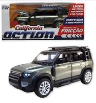 Miniatura Pajero Corolla defender Luz Som California 1:32