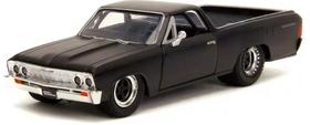 Miniatura Picape Chevrolet El Camino (1967) - Velozes e Furiosos - Preto Fosco - 1:32 - Jada Toys