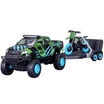 Miniatura Picape Ford Ranger 2019 Com Moto De Trilha Maisto 21224 Miniatura Picape Ford Ranger 2019 Com Moto De Trilha Maisto 21224