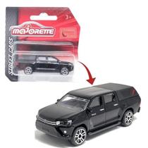 Miniatura Picape Toyota Hilux 1/64 Preta Majorette