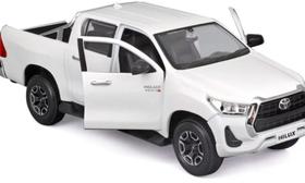 Miniatura Picape Toyota Hilux (2021) - Branca - 1:27 - Maisto