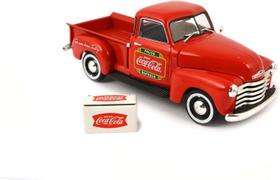 Miniatura Pickup Antiga Coca Cola Chevy 1953 1/43 Metal