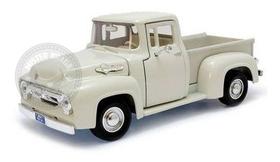 Miniatura Pickup Ford F-100 1956 Branca Motormax 1/24
