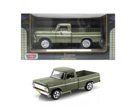 Miniatura Pickup Ford F-100 1969 Verde 1/24 - Motormax Miniatura Pickup Ford F-100 1969 Verde 1/24 - Motormax