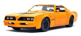 Miniatura Pontiac Firebird Trans Am 1977 Laranja Jada 1/24