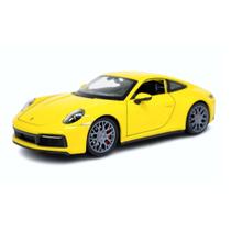 Miniatura Porsche 911 Carrera 4S Amarelo Welly 1/24