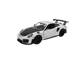Miniatura Porsche 911 Gt2 Rs Branco Metal Kinsmart 1:36