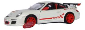 Miniatura Porsche 911 Gt3 Rs 2010 Kinsmart 1:36 Branco