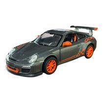 Miniatura Porsche 911 GT3 RS Cinza Metal Kinsmart 1:36