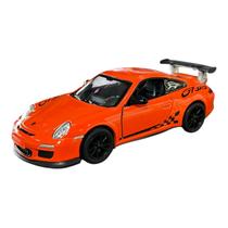 Miniatura Porsche 911 GT3 RS Laranja Metal Kinsmart 1:36
