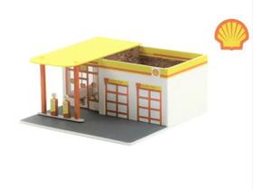 Miniatura Posto De Gasolina Shell Mechanic S Corner 1/64 Greenlight 57073