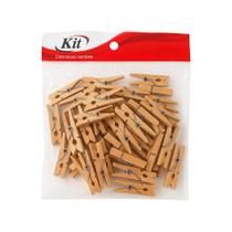 Miniatura Pregador de Madeira 3,5cm 50 Unidades KIT