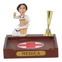 Miniatura Profissional Medica De Resina 8 Cm