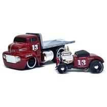 Miniatura Reboque Ford Coe Flatbed 1950 E Ford Roadster 1932 1/64 Maisto 11532 Miniatura Reboque Ford Coe Flatbed 1950 E Ford Roadster 1932 1/64 Maisto 11532
