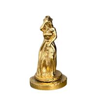 Miniatura Religiosa Orixás e Guias em Resina 3D Dourada 5 cm