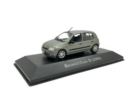 Miniatura Renault Clio 2000 Cinza Metal 1:43