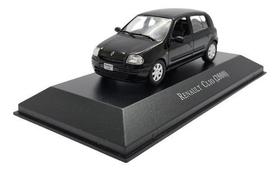 Miniatura Renault Clio 2000 Preto Inesquecíveis Metal 1:43 Miniatura Renault Clio 2000 Preto Inesquecíveis Metal 1:43