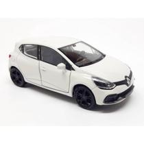 Miniatura Renault Clio RS Welly 1/38 Metal e Fricção Branco