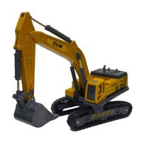 Miniatura Retroescavadeira Esteira Die Cast Metal Glw 8807