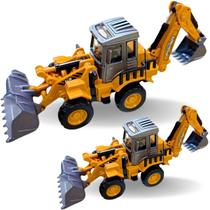 Miniatura Retroescavadeira Máquina Construção Articulado Miniatura Retroescavadeira Máquina Construção Articulado