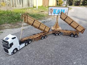 Miniatura Rodo Caçamba Arqueada 1/32 Em Mdf Cru P/ Montar