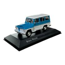 Miniatura Rural Willys Azul Claro Customizado Metal 1:43