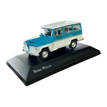 Miniatura Rural Willys Azul Customizado Metal 1:43 Miniatura Rural Willys Azul Customizado Metal 1:43