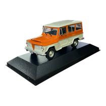 Miniatura Rural Willys Laranja Customizado Metal 1:43